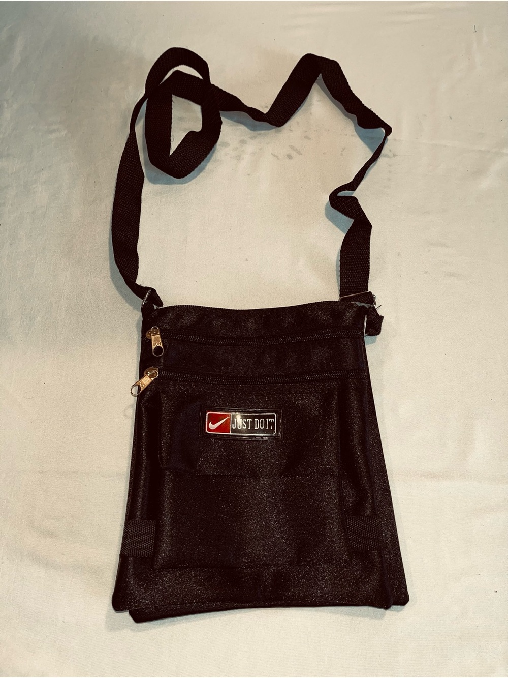 Nike Just Do It Small Crossbody Bag Travel Pouch Black
